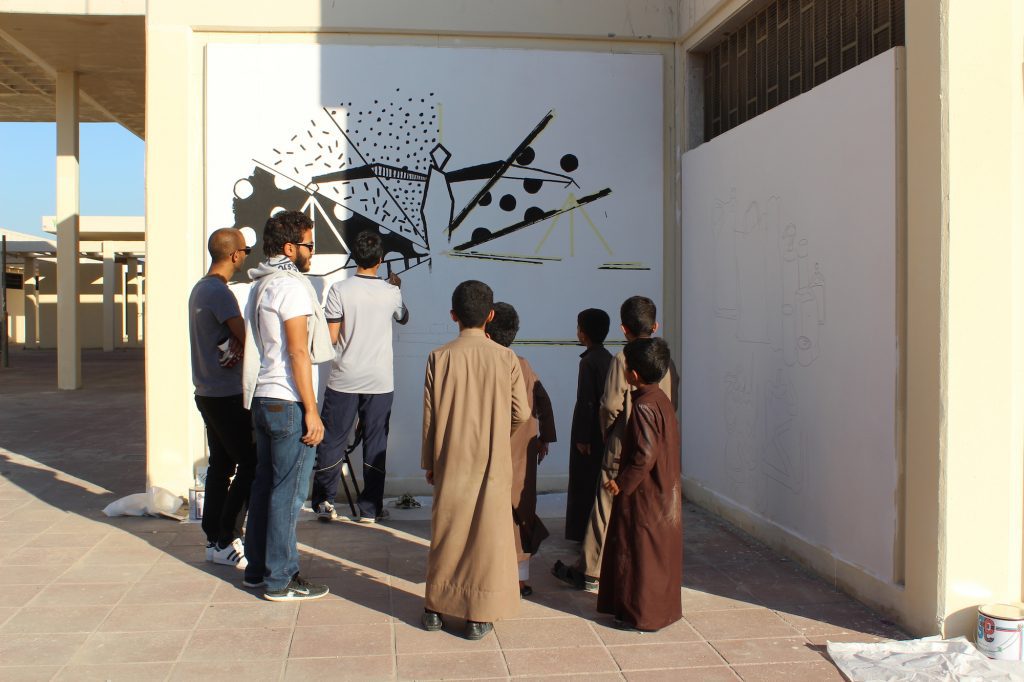 with the help of local boys in Qusoor