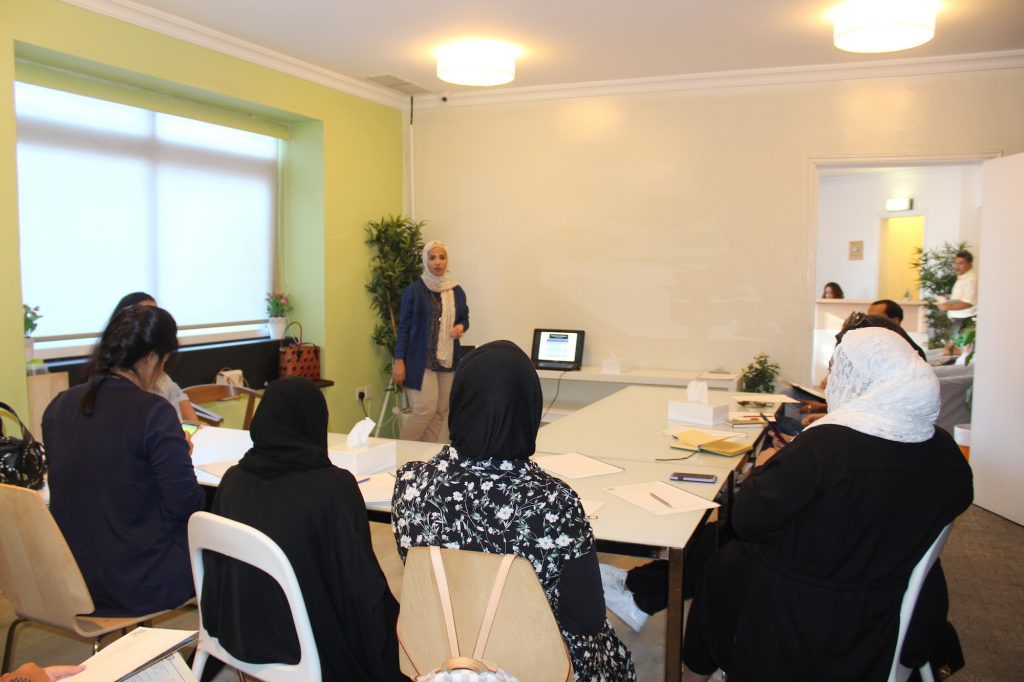 Feedwise members meet to discuss various projects.