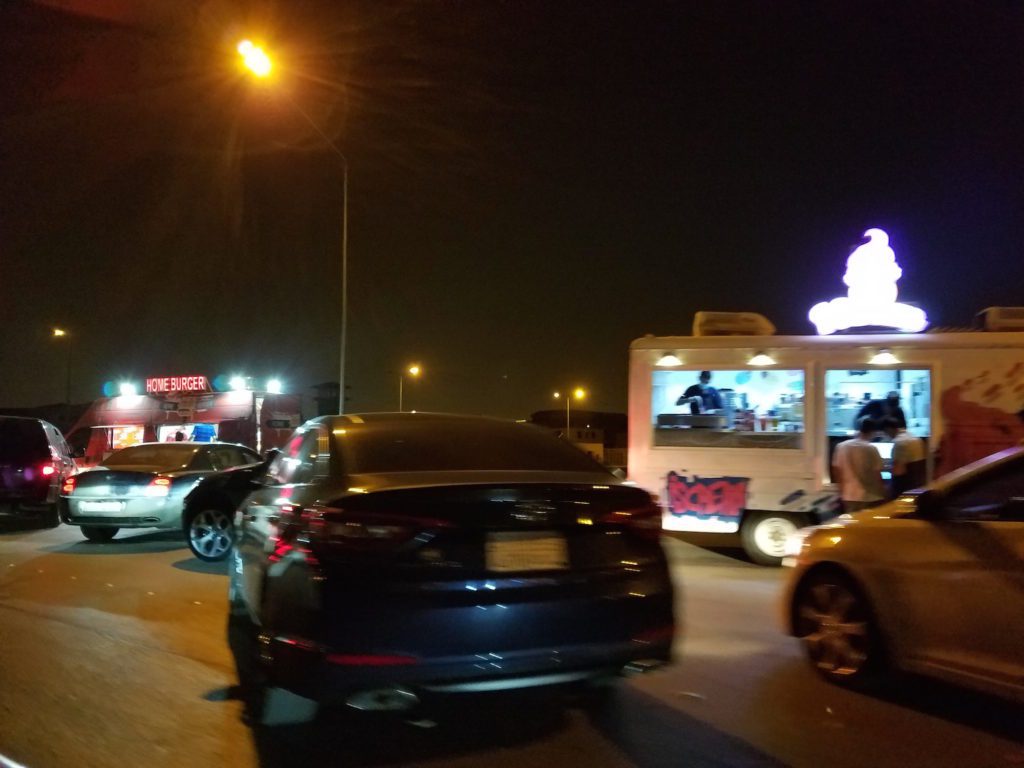 Various food trucks in Riyadh