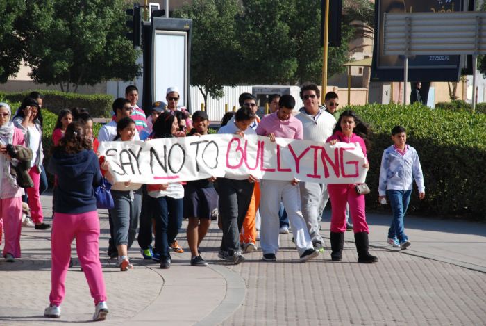Equait's anti-bullying walkathon. Photo courtesy of Faisal al-Fuhaid and Leanah al-Awadhi.