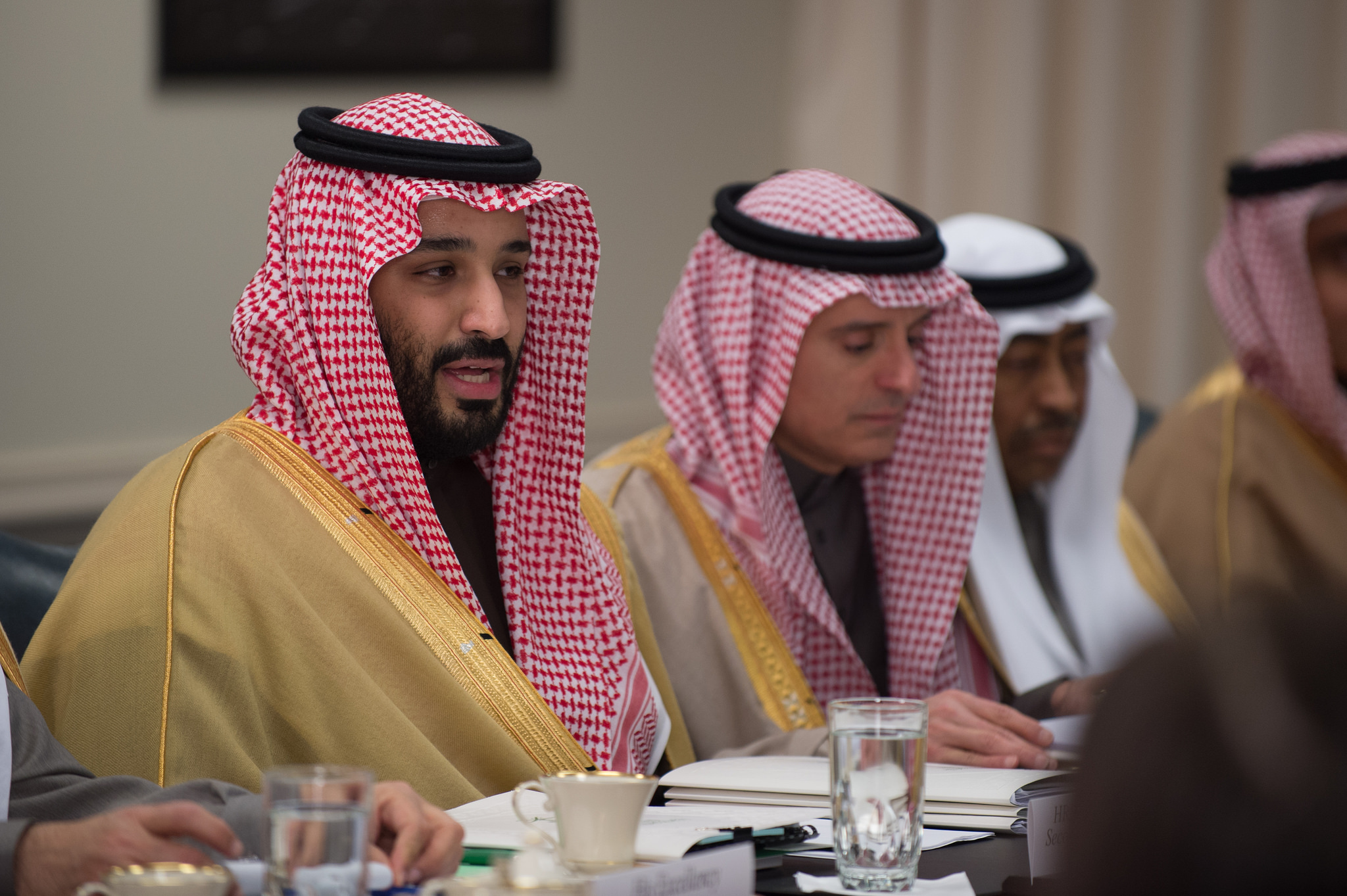 Mohammed bin Salman and Adel Jubeir