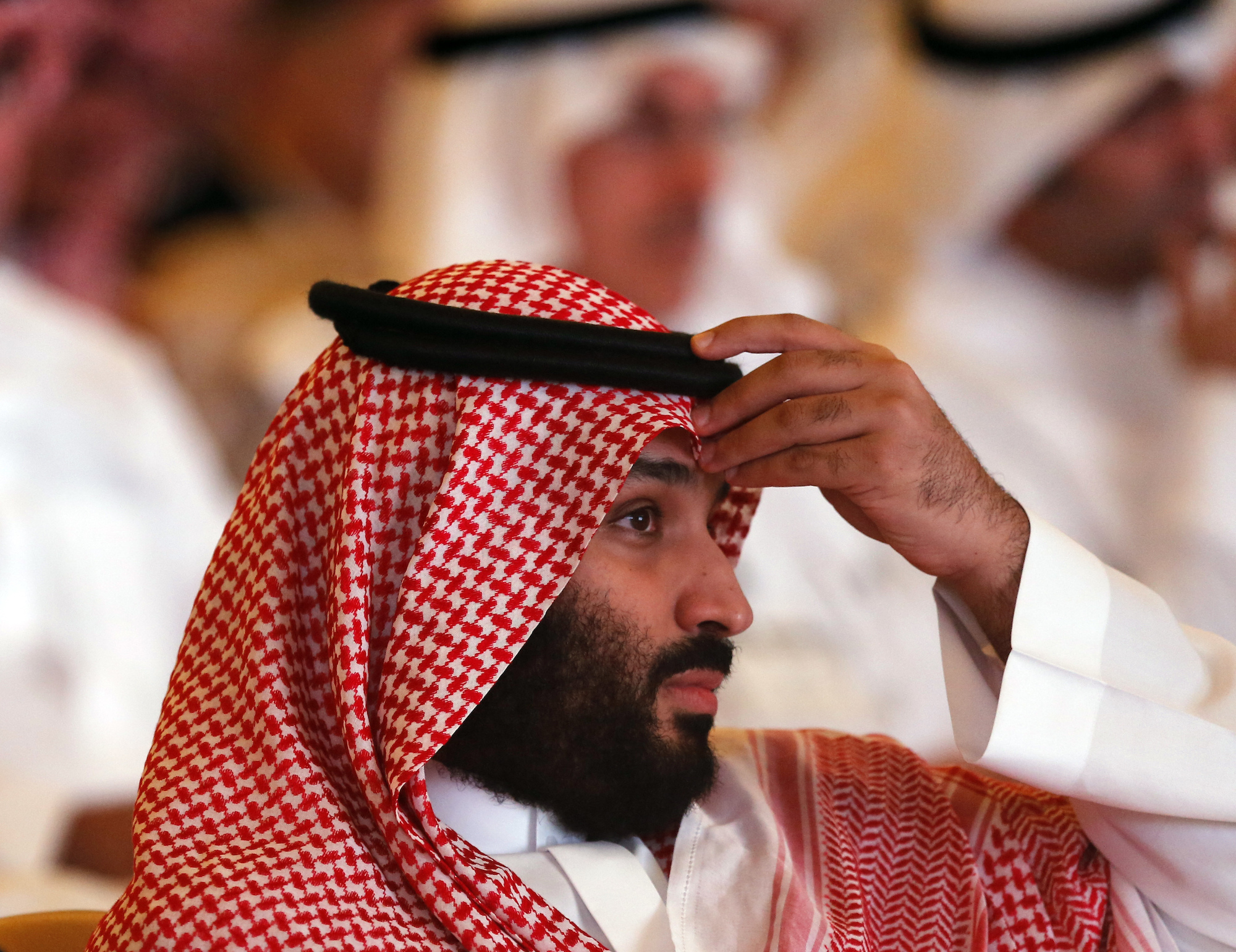Saudi Crown Prince, Mohammed bin Salman attends the Future Investment Initiative conference in Riyadh, Saudi Arabia, Oct. 23. (AP Photo/Amr Nabil)