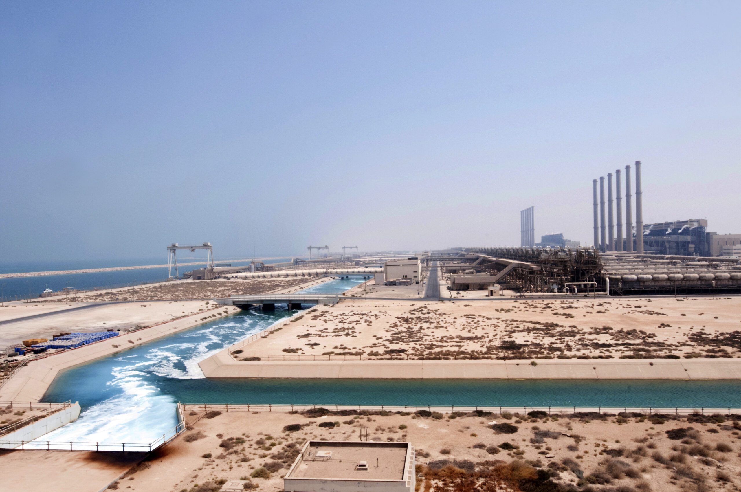 A general view of the Saline Water Conversion Corporation is pictured in this undated handout photo, in Jubail, Saudi Arabia. (Saline Water Conversion Corporation/Handout via REUTERS)