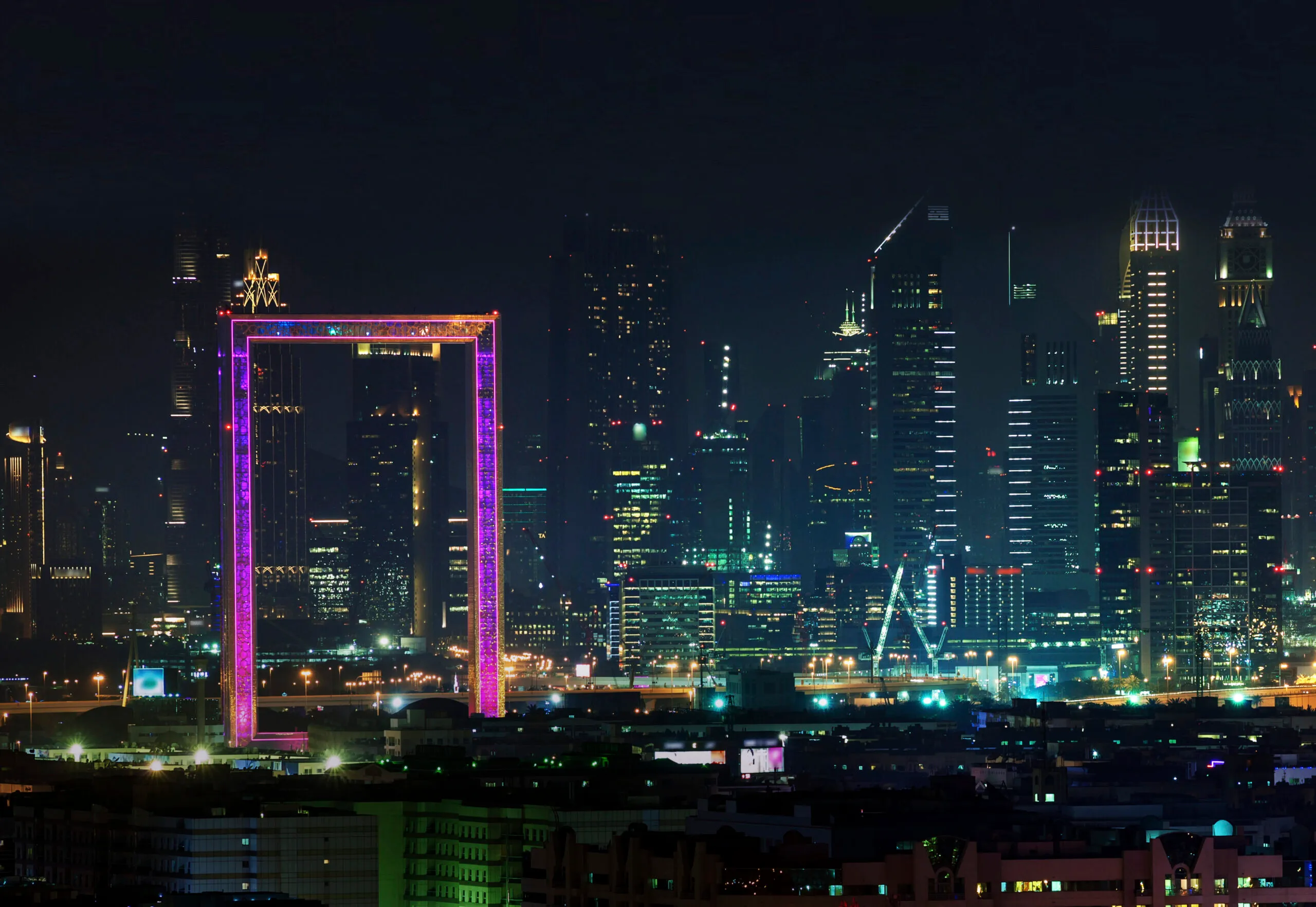 A view of Dubai's skyline, image released on Dec. 13, 2018, Dubai, United Arab Emirates. (Signify via AP Images)