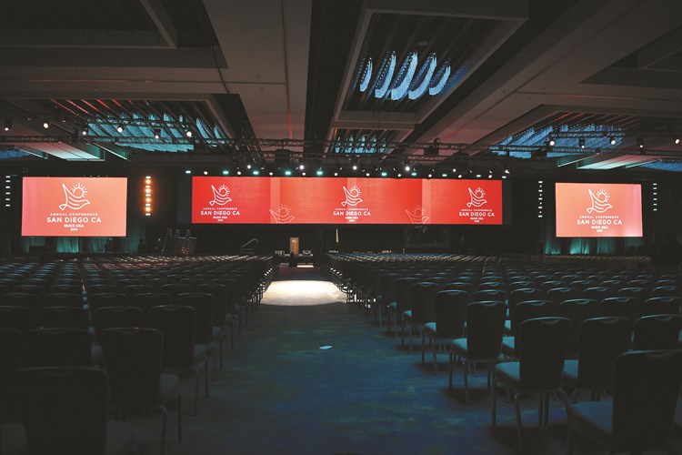 Preparations for the 36th Annual Convention of the National Union of Kuwaiti Students in the United States in San Diego, California November 2019 (Photo by Feryal Hammad, AlAnba Newspaper)