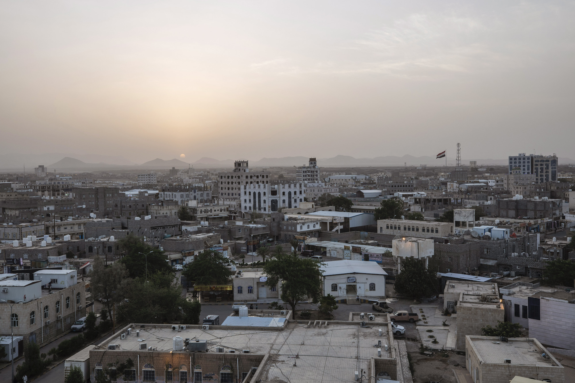The sun sets over Marib, Yemen, June 21. (AP Photo/Nariman El-Mofty)