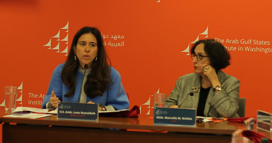 Lana Nusseibeh and Ambassador Wahba
