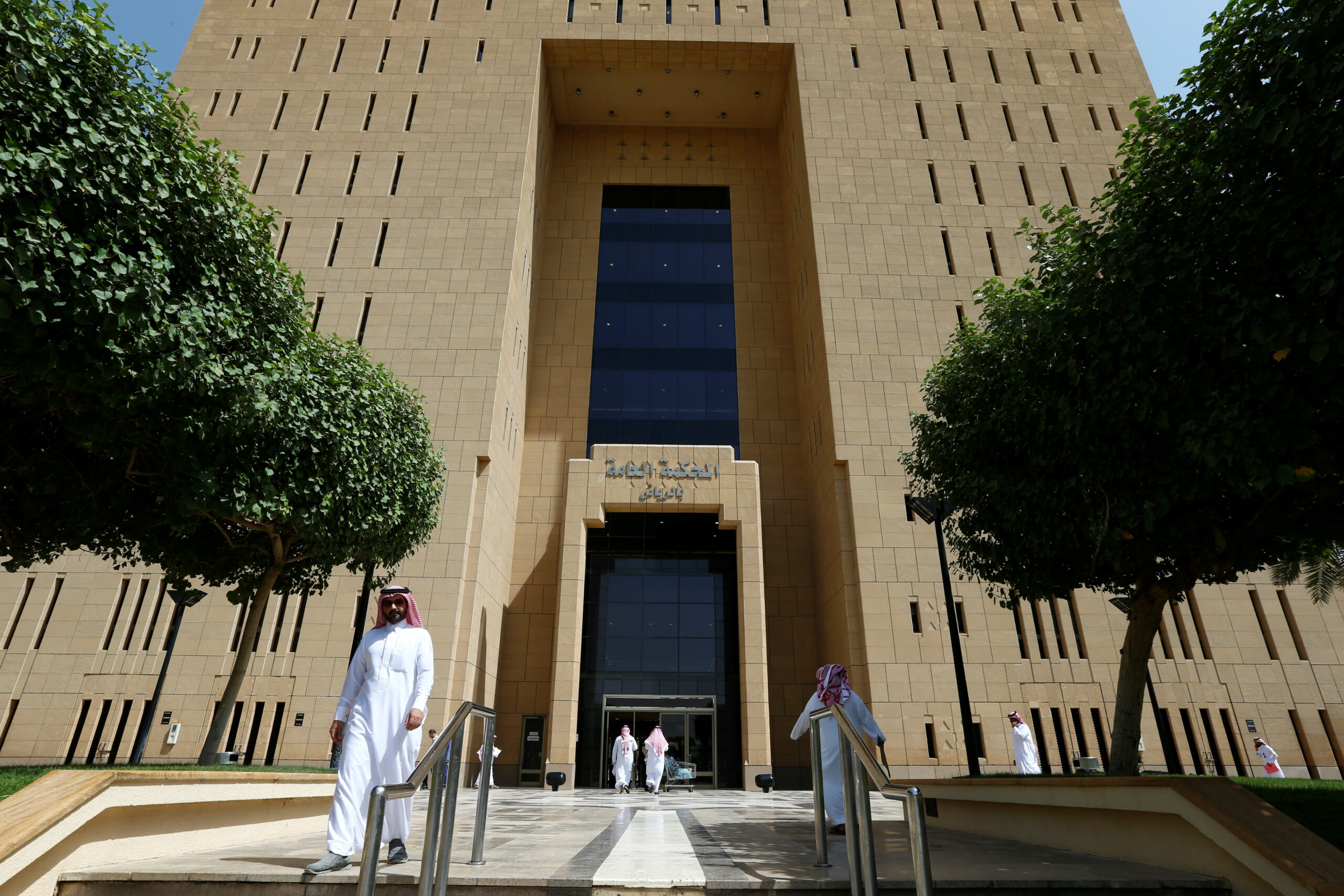 People are seen at the General Court in Riyadh, July 24, 2018. (REUTERS/Faisal Al Nasser)