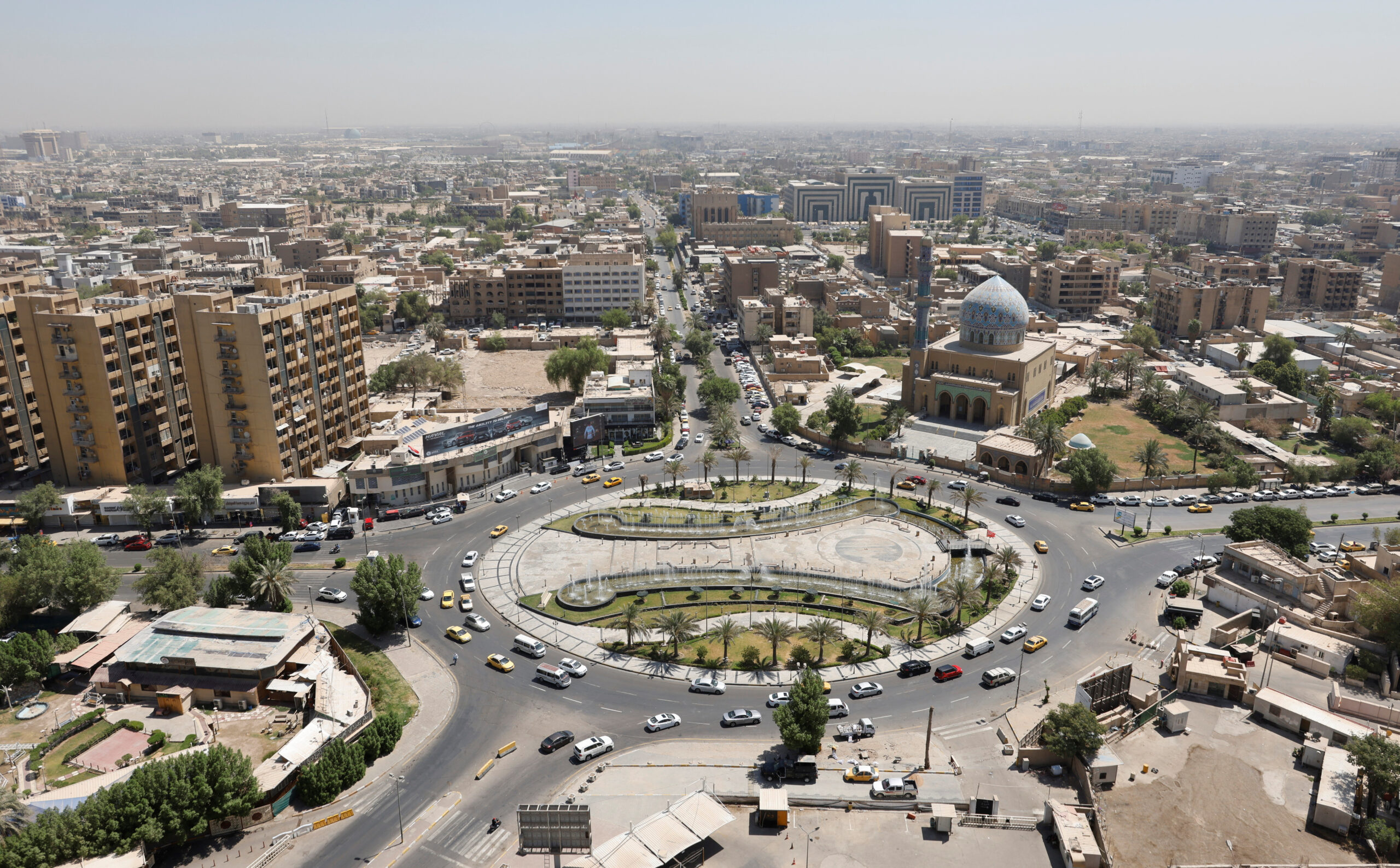 View of al-Firdous Square in Baghdad, Iraq July 27. (REUTERS/Ahmed Saad)