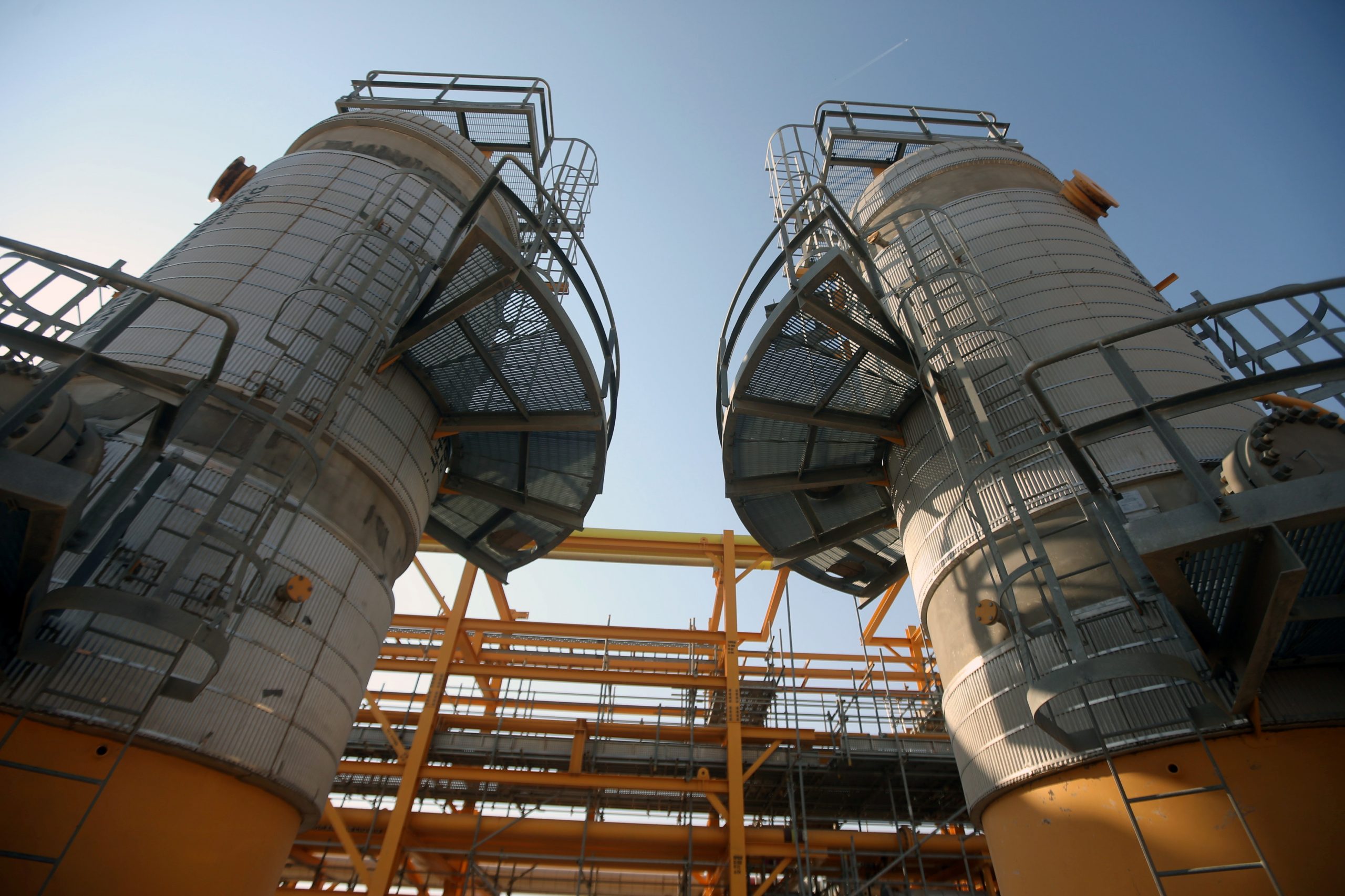 A general view shows the central station gas processing plant at Rumaila oilfield in Basra, Iraq, Nov. 5, 2020. (REUTERS/Essam Al-Sudani)