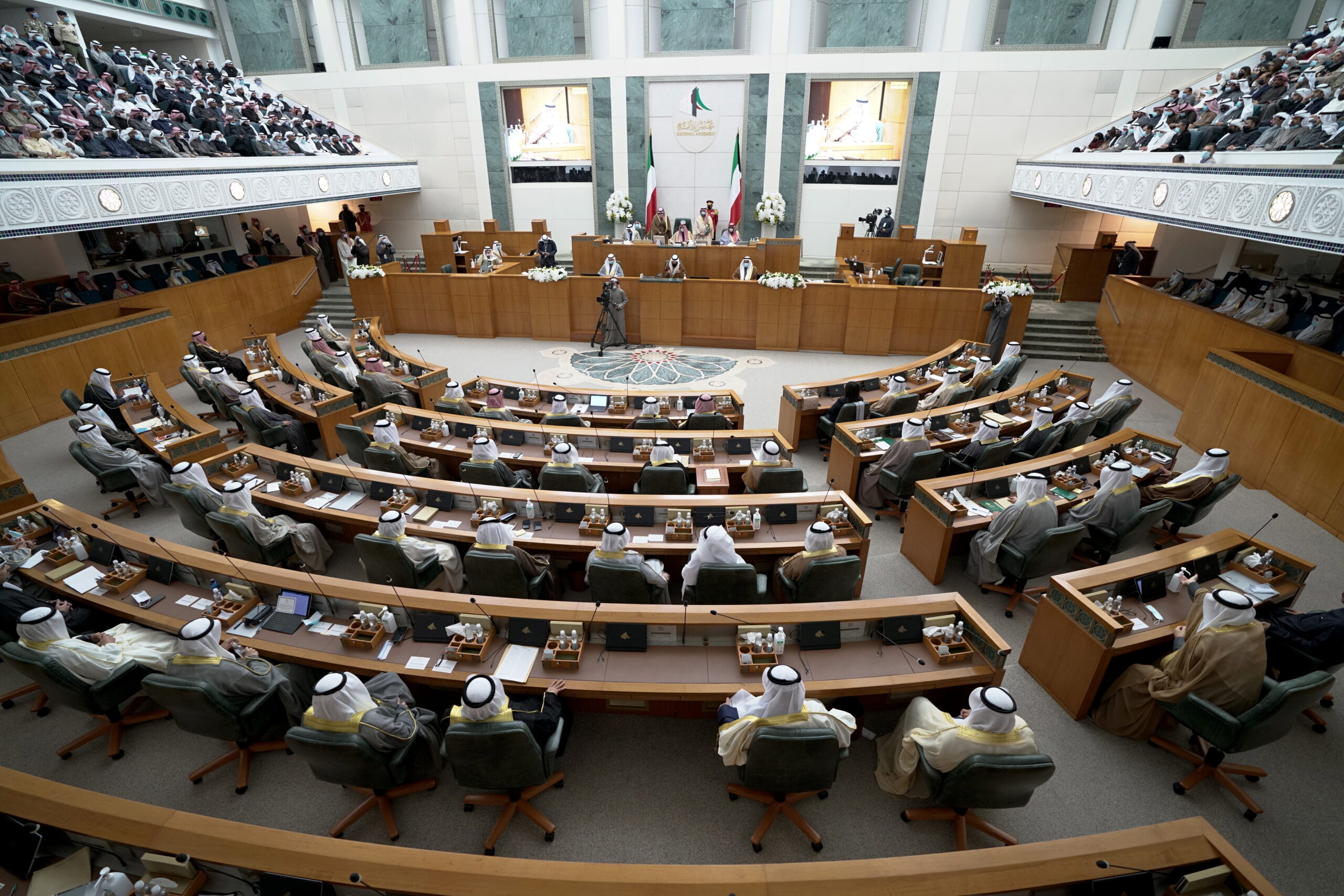 A view shows a parliament session in Kuwait City, Kuwait, December 15, 2020. (REUTERS/Stephanie McGehee)