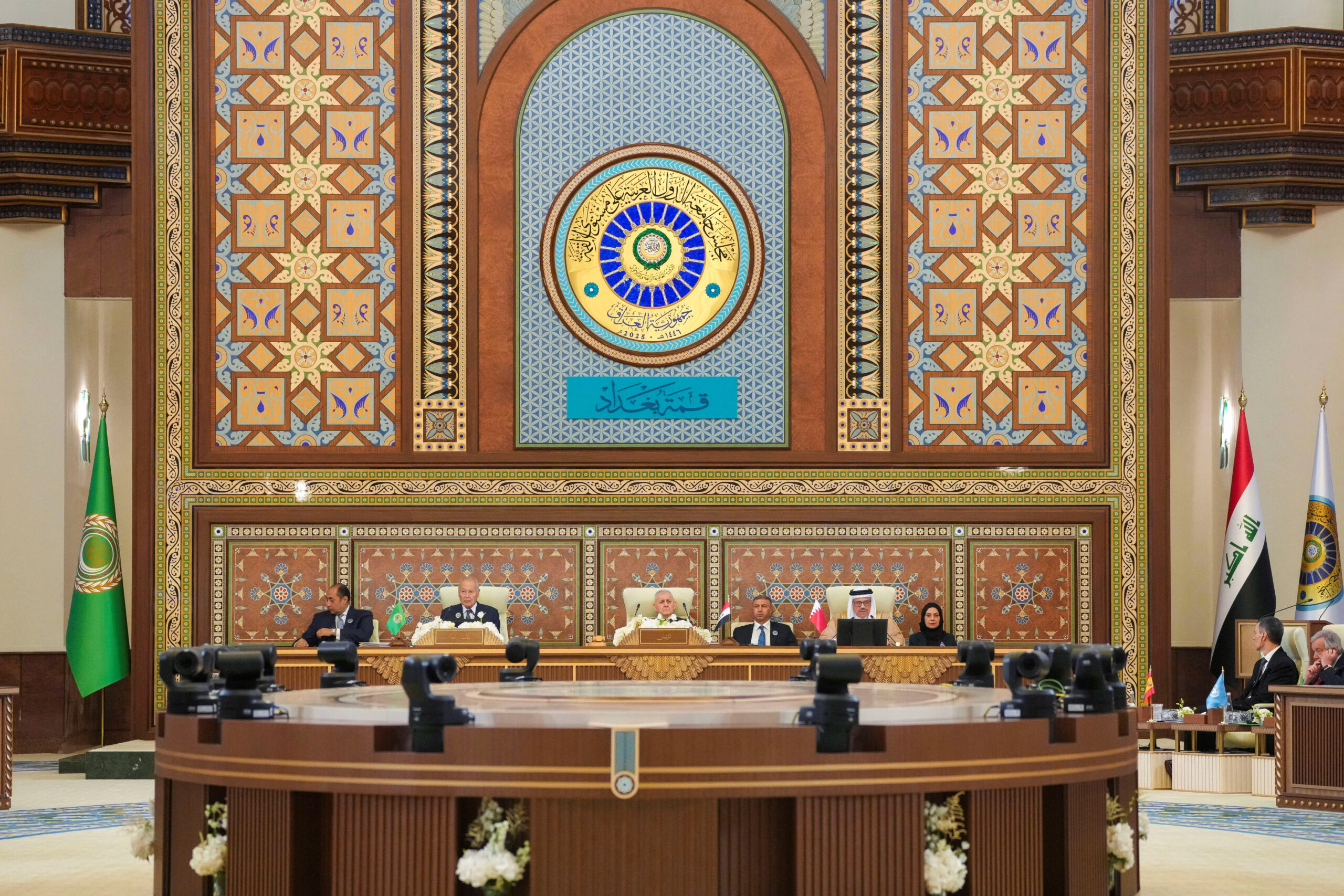 Arab leaders attend the 34th Arab League summit, in Baghdad, Iraq, May 17. (Hadi Mizban/Pool via REUTERS)