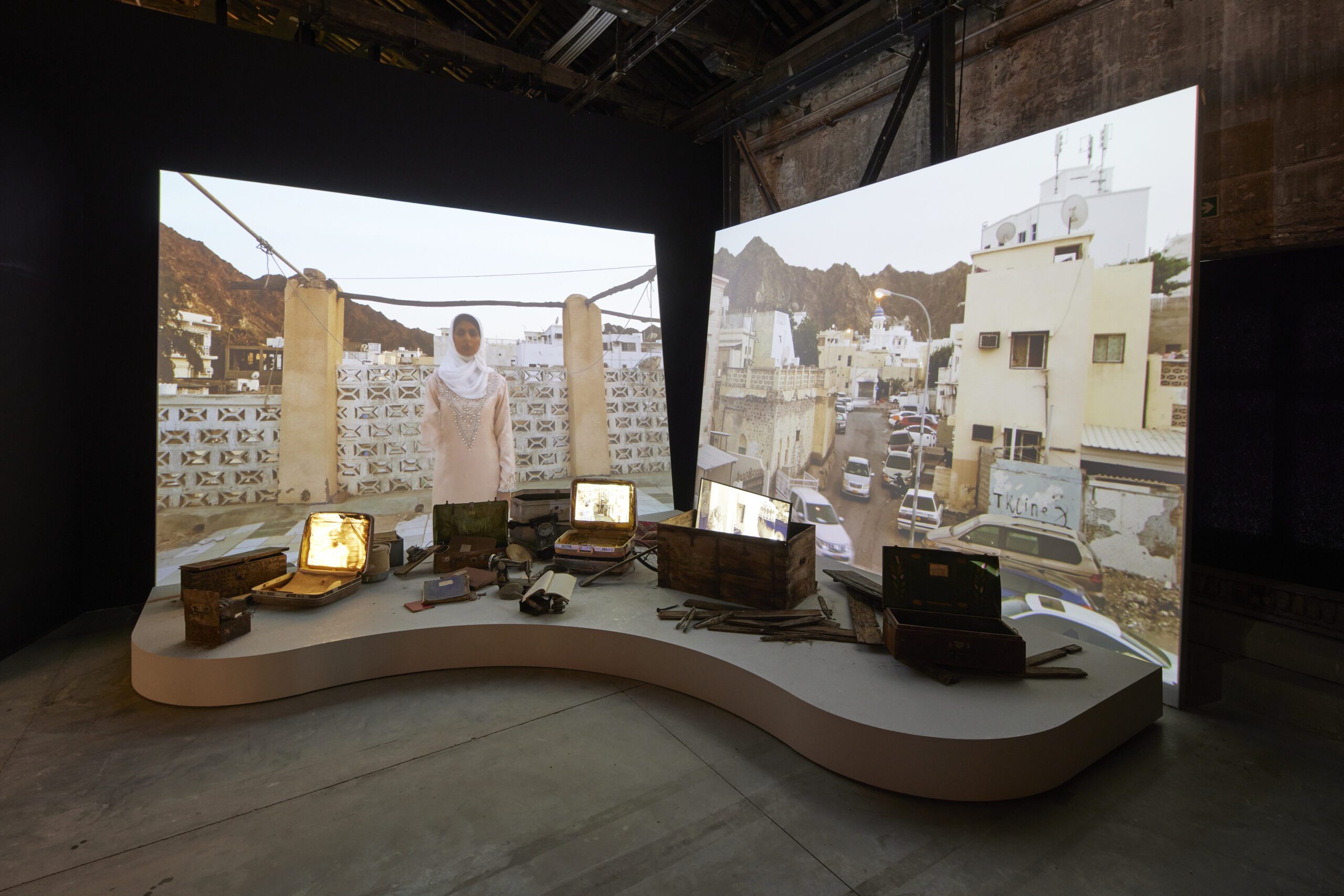 Installation: "Reflections From Memories" by Hassan Meer (Photo by David Levene)
