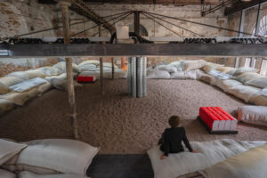 "Heatwave," Bahrain pavilion, 2025 Venice Biennale of Architecture (Photo by Ishaq Madan, courtesy of Bahrain Authority for Culture and Antiquities)