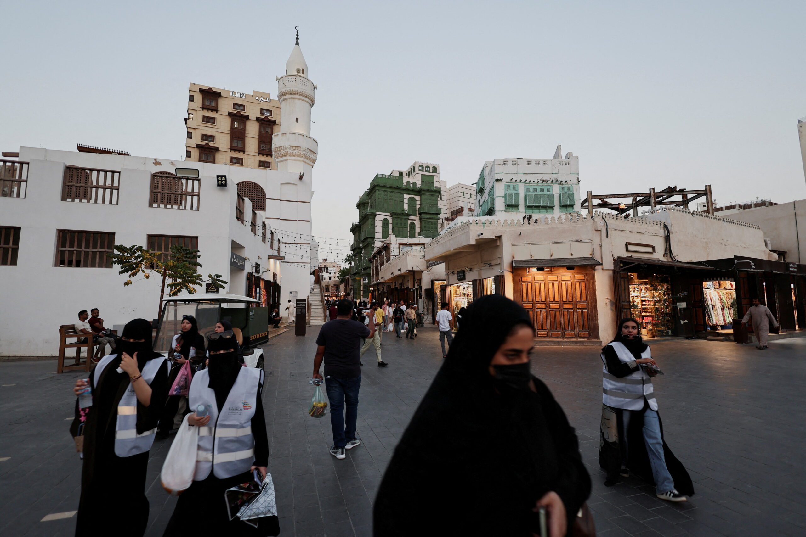 Tourists and locals are seen in Al-Balad in Jeddah, Saudi Arabia, April 21. (REUTERS/Hamad I Mohammed)