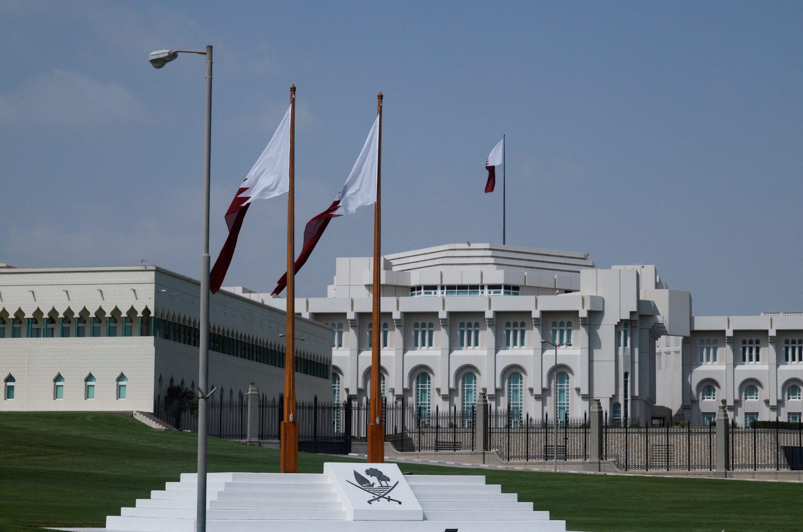View of the Amiri Diwan building in Doha, Qatar, September 15, 2025. (REUTERS/Ibraheem Abu Mustafa)