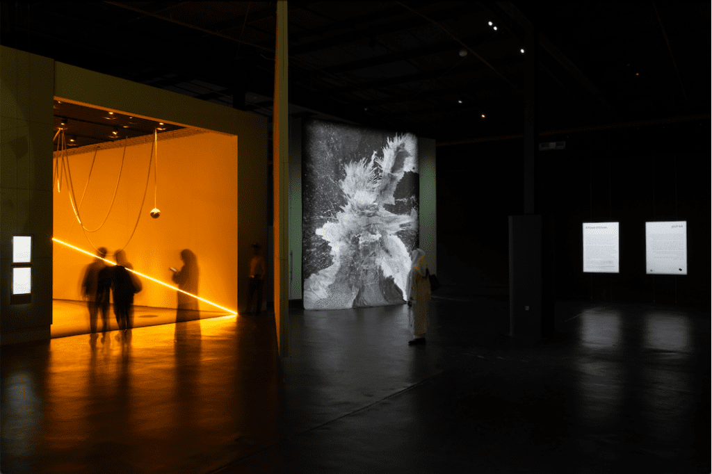 Faisal Samra, “Immortal Moment III (Post Shock Creatures 02),” 2026. (Photo by Alessandro Brasile, courtesy of the Diriyah Biennale Foundation)